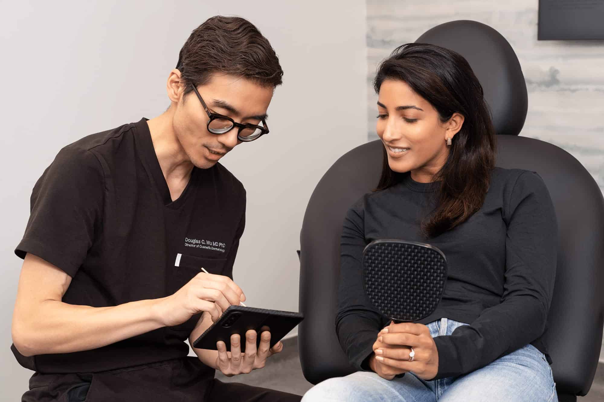 Dr. wu helps botox patient in Vancouver